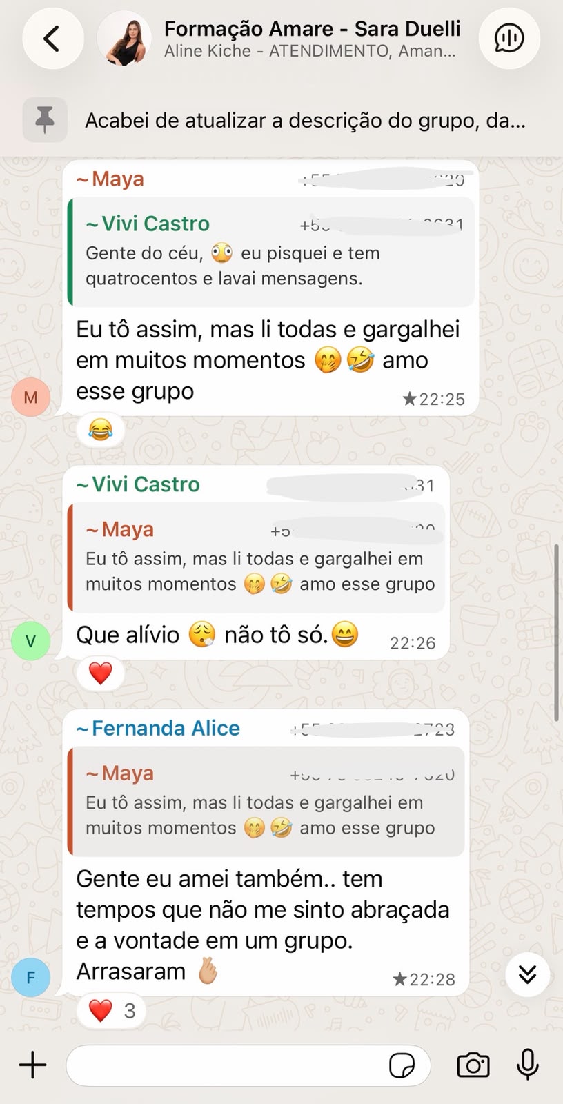Trocas de experiências autênticas