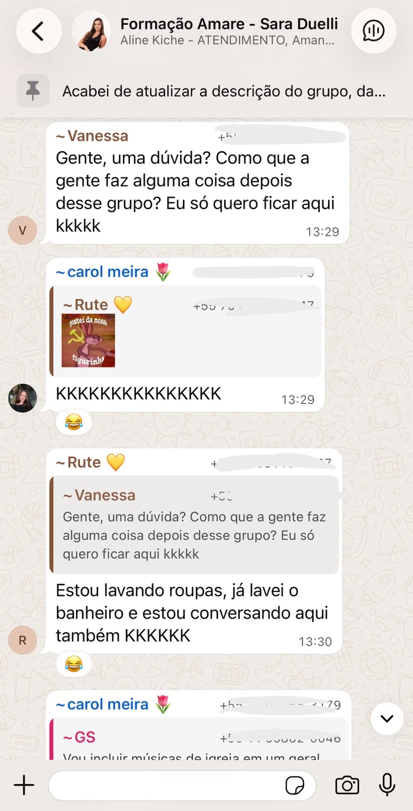Vínculos reais entre alunas